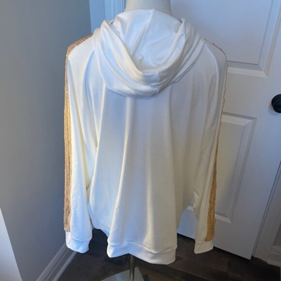 White and gold sequin jogging suit XXL - Picture 6 of 9